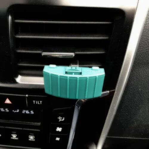 ナチュラルデオクリップ-緑-カーエアコン吹出口